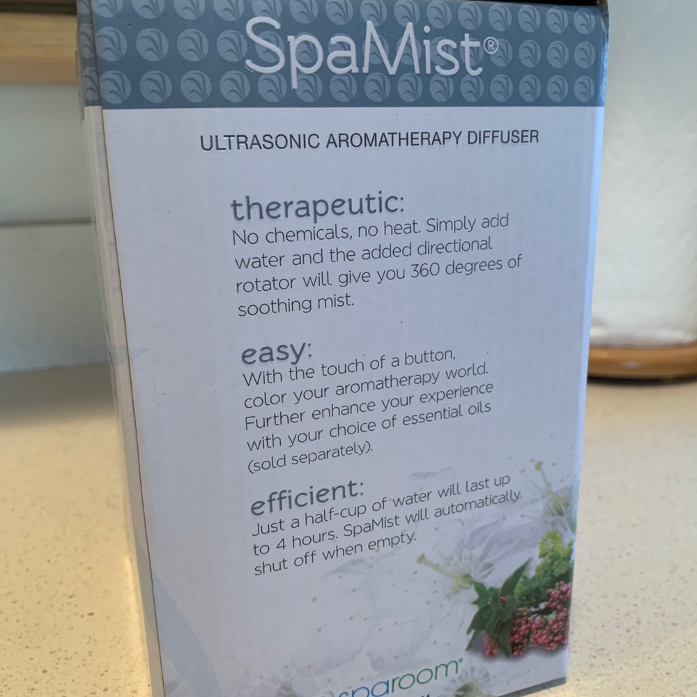 NWT - SpaMist Essential Oil Diffuser - Picture 3 of 5